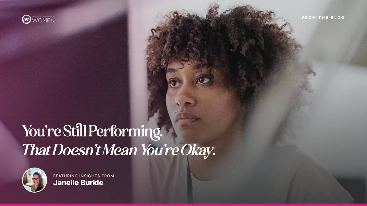 You’re Still Performing. That Doesn’t Mean You’re Okay.